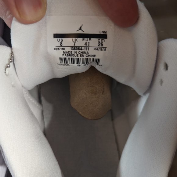 JORDAN 3 PURE WHITE - Picture 4 of 4